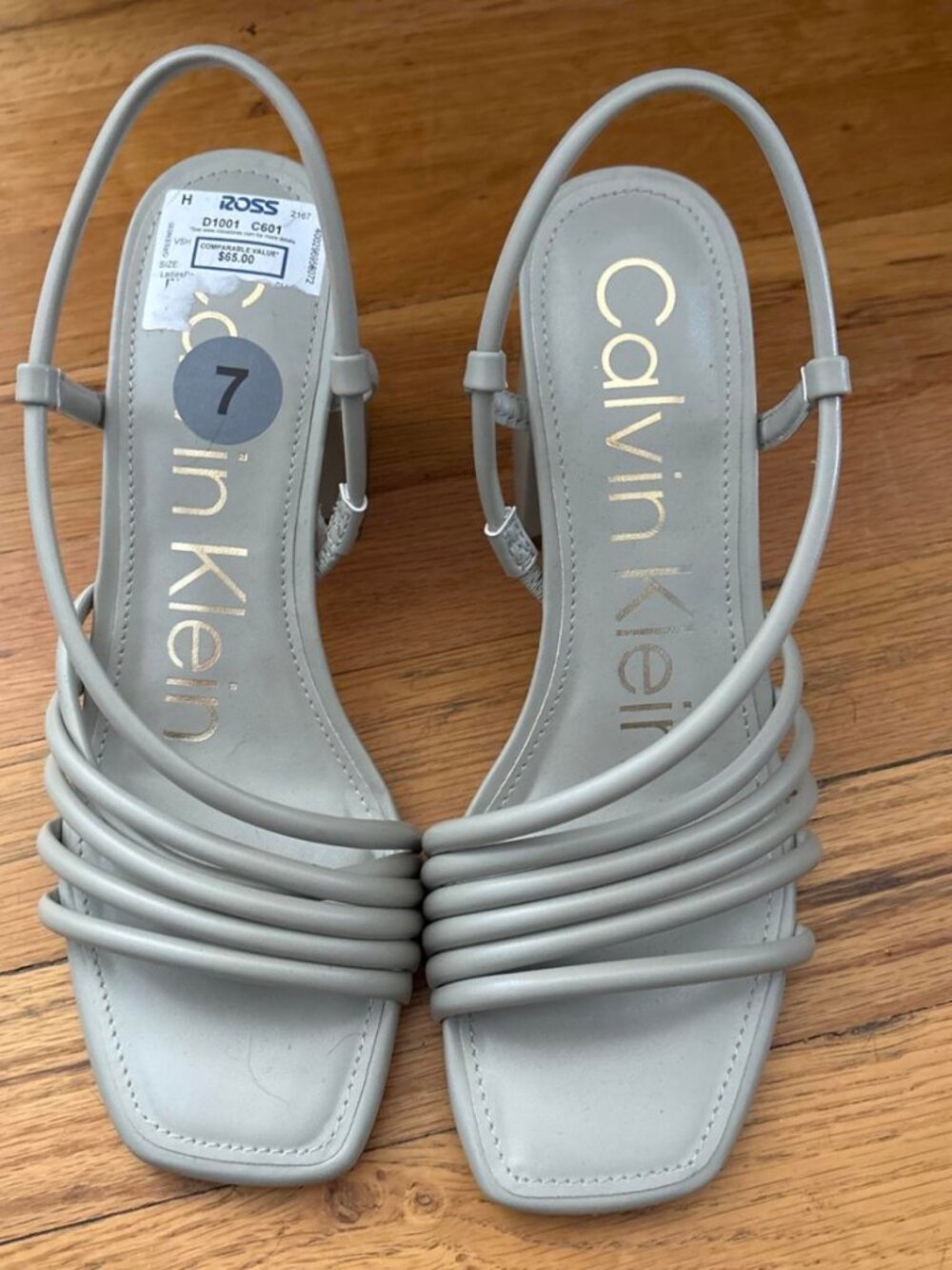 Calvin Klein Women's Grey and Cream Courts